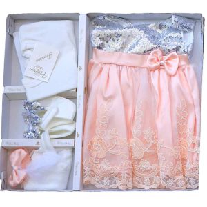 6 Piece Baby Girl Gown Set