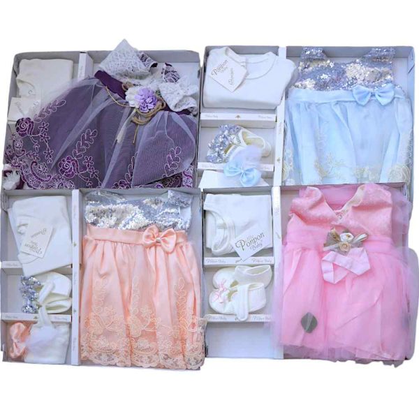 6 Piece Baby Girl Gown Set - Image 2