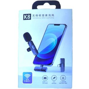 K8 Wireless Microphone Black Color