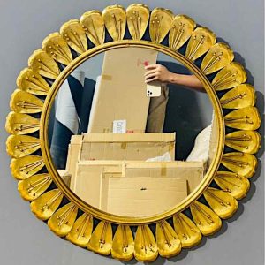 Decorative Round golden color Mirror