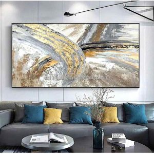 Modern Abstract Colored Feathers Wall Art Decoration