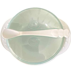 Kit of1 Bowl With Lid And Windy And 1 Baby Spoon