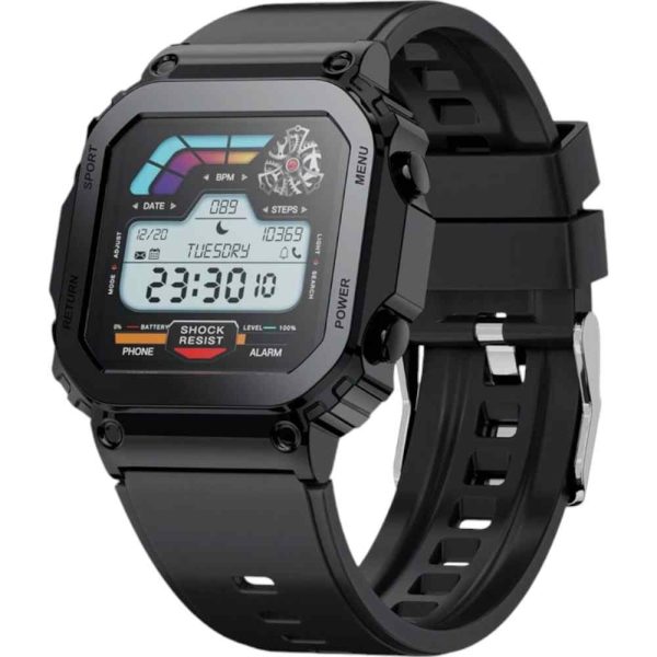 Porodo Nomad Smart Watch Black - Image 3