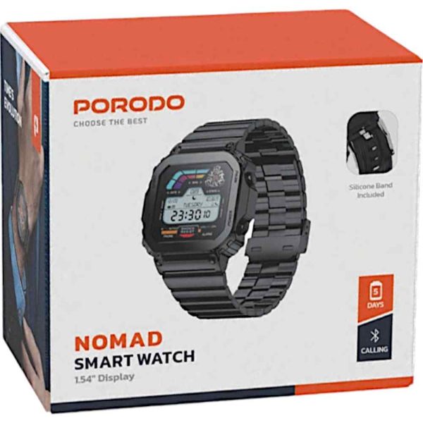 Porodo Nomad Smart Watch Black - Image 6