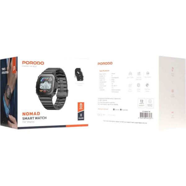 Porodo Nomad Smart Watch Black - Image 7